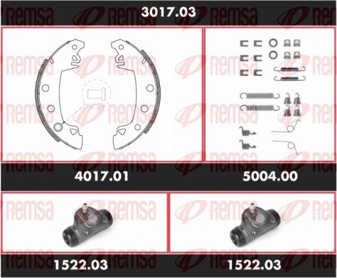 Remsa 3017.03 - Bremžu loku komplekts www.autospares.lv