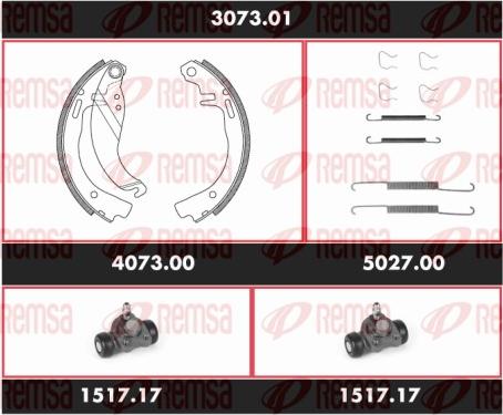 Remsa 3073.01 - Bremžu loku komplekts autospares.lv