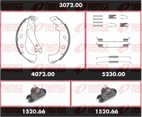 Remsa 3072.00 - Bremžu loku komplekts autospares.lv