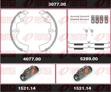 Remsa 3077.00 - Bremžu loku komplekts www.autospares.lv