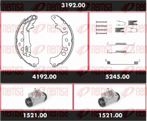 Remsa 3192.00 - Bremžu loku komplekts www.autospares.lv