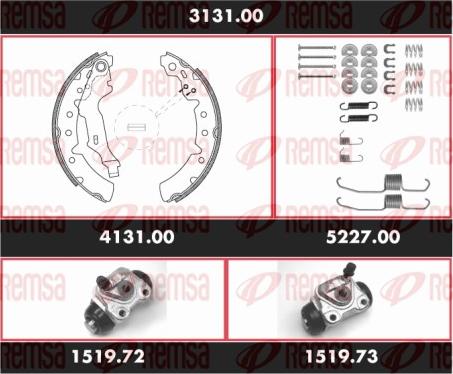 Remsa 3131.00 - Bremžu loku komplekts www.autospares.lv