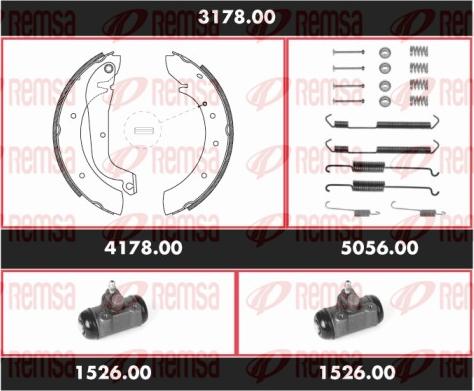 Remsa 3178.00 - Bremžu loku komplekts www.autospares.lv