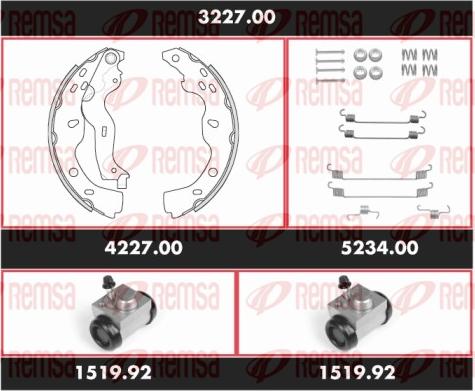 Remsa SPK3227.00 - Bremžu loku komplekts www.autospares.lv