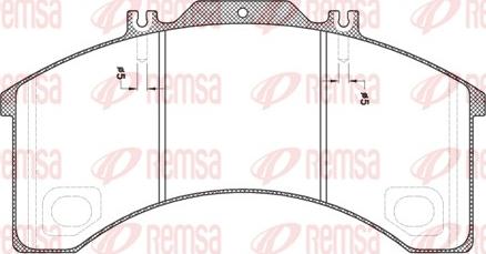 Remsa JCA 498.00 - Bremžu uzliku kompl., Disku bremzes www.autospares.lv