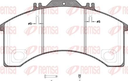 Remsa JCA 498.30 - Bremžu uzliku kompl., Disku bremzes www.autospares.lv