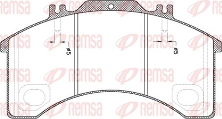 Remsa JCA 497.00 - Bremžu uzliku kompl., Disku bremzes www.autospares.lv