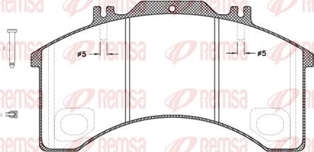 Remsa JCA 497.30 - Bremžu uzliku kompl., Disku bremzes www.autospares.lv