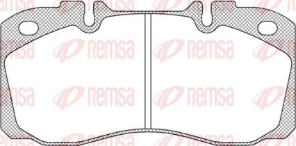 Remsa JCA 640.00 - Bremžu uzliku kompl., Disku bremzes autospares.lv