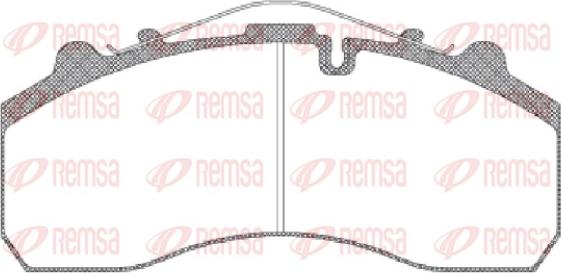 Remsa JCA 637.00 - Brake Pad Set, disc brake www.autospares.lv