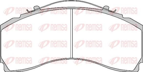 Remsa JCA 1480.00 - Brake Pad Set, disc brake www.autospares.lv