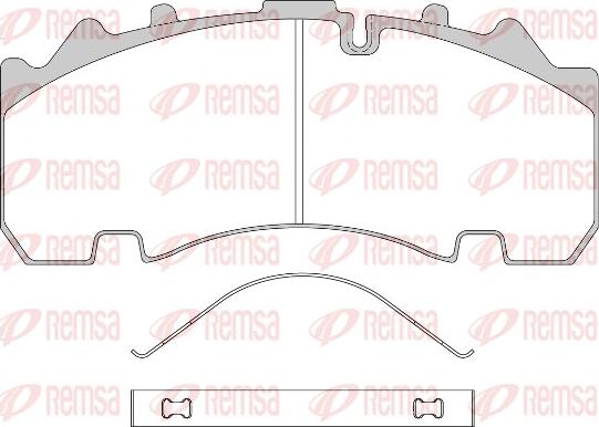 Remsa JCA 1554.00 - Bremžu uzliku kompl., Disku bremzes www.autospares.lv