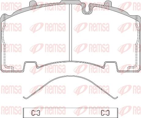 Remsa JCA 1555.00 - Bremžu uzliku kompl., Disku bremzes www.autospares.lv