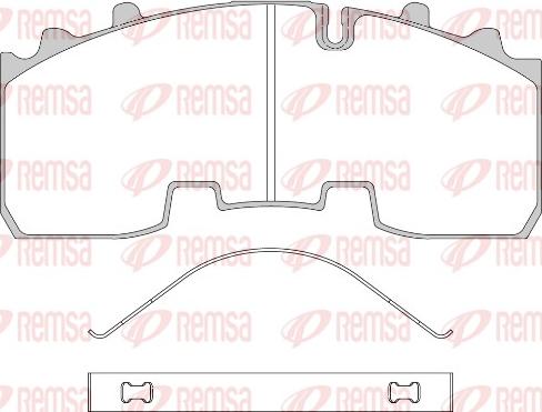 Remsa JCA 1556.00 - Brake Pad Set, disc brake www.autospares.lv