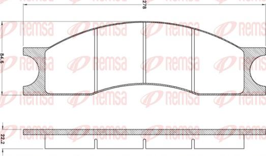 Remsa JCA 1001 - Bremžu uzliku kompl., Disku bremzes www.autospares.lv