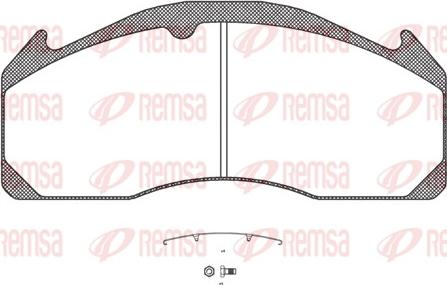 Remsa JCA 1033.00 - Bremžu uzliku kompl., Disku bremzes www.autospares.lv