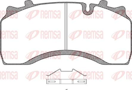 Remsa JCA 1032.00 - Bremžu uzliku kompl., Disku bremzes www.autospares.lv