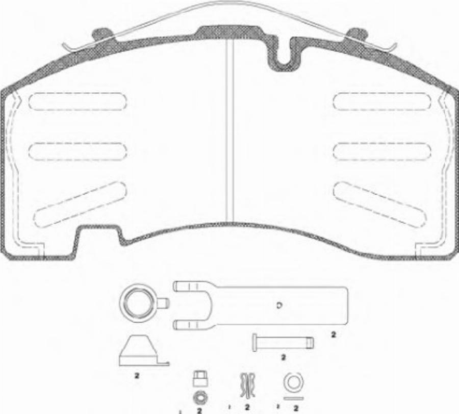 Remsa JCA 1074.80 - Bremžu uzliku kompl., Disku bremzes www.autospares.lv