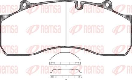 Remsa JCA 1073.00 - Bremžu uzliku kompl., Disku bremzes www.autospares.lv