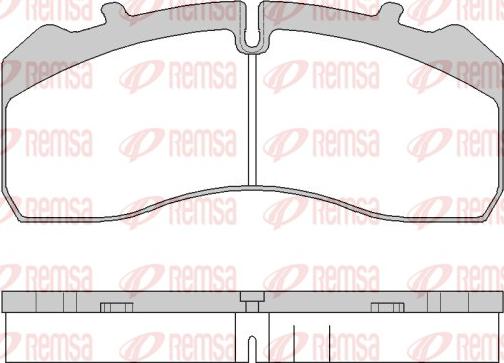 Remsa JCA 1846.00 - Brake Pad Set, disc brake www.autospares.lv