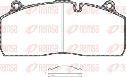 Remsa JCA 1316.00 - Bremžu uzliku kompl., Disku bremzes www.autospares.lv