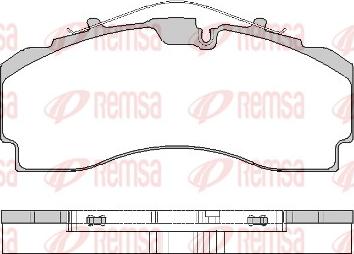 Remsa JCA 1704.00 - Bremžu uzliku kompl., Disku bremzes www.autospares.lv