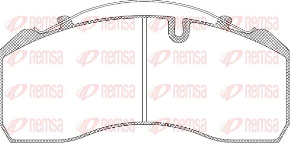 Remsa JCA 814.00 - Brake Pad Set, disc brake www.autospares.lv