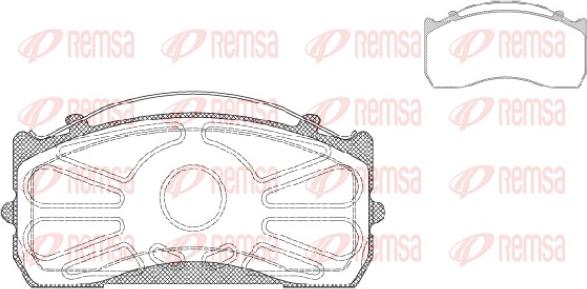 Remsa JCA 815.00 - Bremžu uzliku kompl., Disku bremzes www.autospares.lv