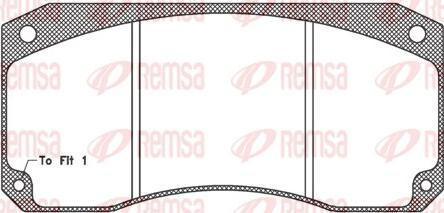 Remsa JCA 346.40 - Brake Pad Set, disc brake www.autospares.lv