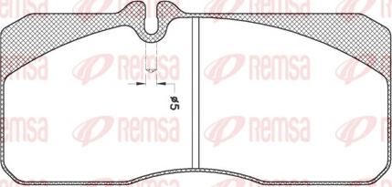 Remsa JCA 278.20 - Bremžu uzliku kompl., Disku bremzes www.autospares.lv