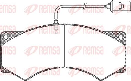 Remsa JCA 277.41 - Bremžu uzliku kompl., Disku bremzes www.autospares.lv