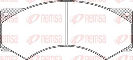 Remsa JCA 277.00 - Bremžu uzliku kompl., Disku bremzes www.autospares.lv