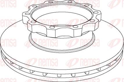 Remsa NCA1044.20 - Bremžu diski www.autospares.lv