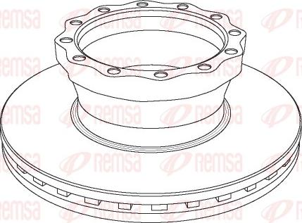 Remsa NCA1043.20 - Bremžu diski autospares.lv