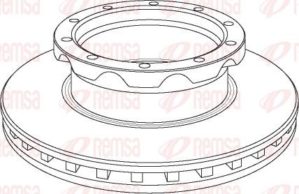 Remsa NCA1050.20 - Brake Disc www.autospares.lv