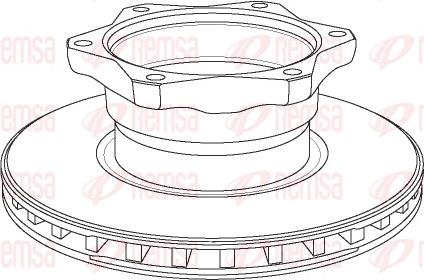 Remsa NCA1052.20 - Bremžu diski www.autospares.lv