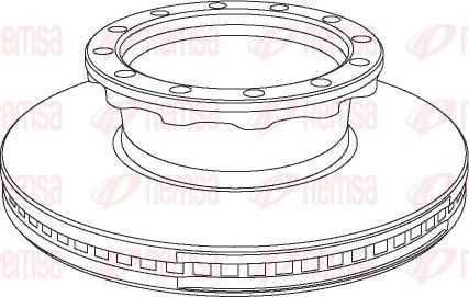 Remsa NCA1029.20 - Bremžu diski www.autospares.lv