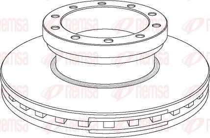 Remsa NCA1070.20 - Bremžu diski www.autospares.lv