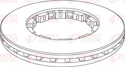 Remsa NCA1143.20 - Bremžu diski www.autospares.lv