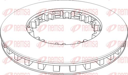 Remsa NCA1143.21 - Bremžu diski www.autospares.lv