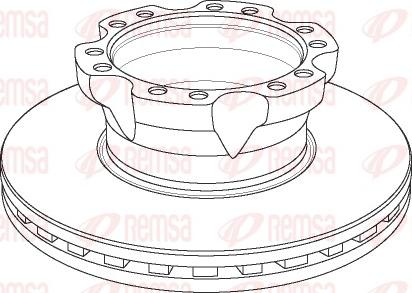 Remsa NCA1154.20 - Bremžu diski www.autospares.lv