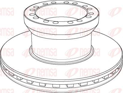 Remsa NCA1155.20 - Bremžu diski www.autospares.lv