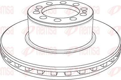 Remsa NCA1157.20 - Bremžu diski www.autospares.lv