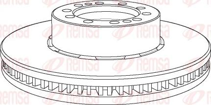 Remsa NCA1169.20 - Bremžu diski www.autospares.lv