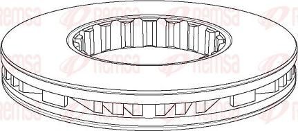 Remsa NCA1161.20 - Bremžu diski www.autospares.lv