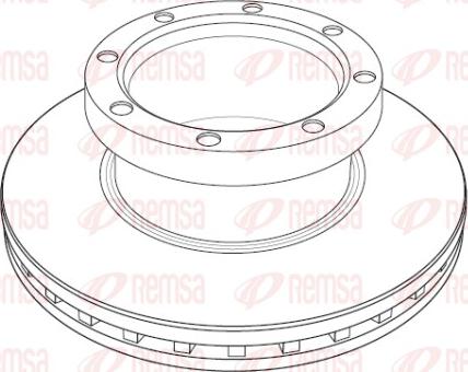 Remsa NCA1185.20 - Bremžu diski www.autospares.lv