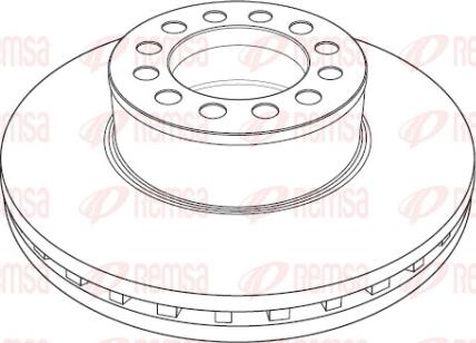 Remsa NCA1188.20 - Brake Disc www.autospares.lv