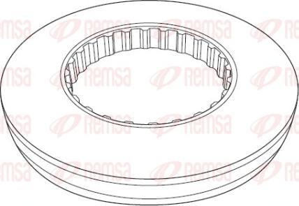 Remsa NCA1177.10 - Bremžu diski www.autospares.lv