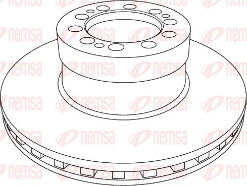 Remsa NCA1233.20 - Bremžu diski www.autospares.lv