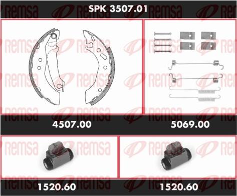 Remsa SPK 3507.01 - Bremžu loku komplekts autospares.lv